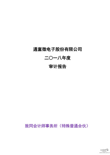 Miniature Tongfu Microelectronics Co.,Ltd Bilan financier 2018
