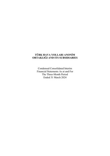 Thumbnail Turkish Airlines Quarterly Report 2024-q1