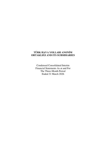 Thumbnail Turkish Airlines Quarterly Report 2026-q1