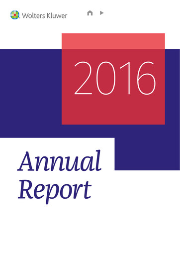 Thumbnail Wolters Kluwer Annual Report 2016
