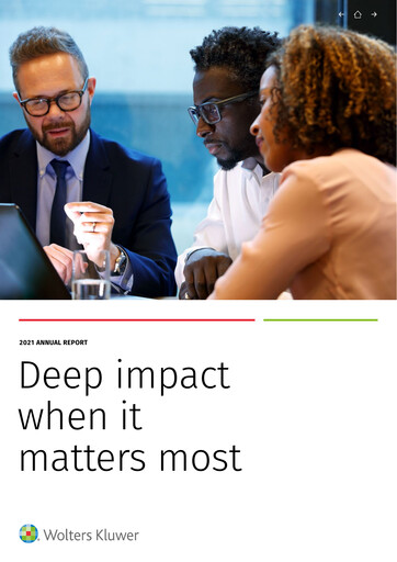 Thumbnail Wolters Kluwer Annual Report 2021