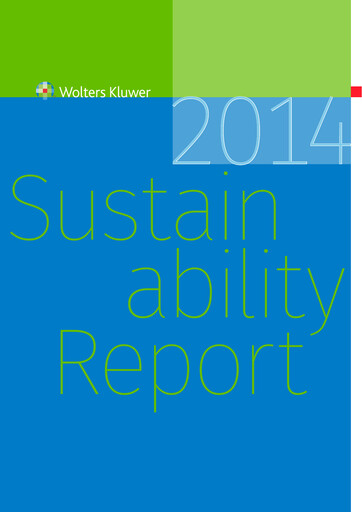 Thumbnail Wolters Kluwer Sustainability Report 2014