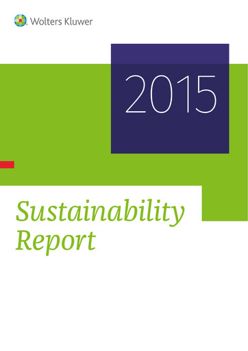 Thumbnail Wolters Kluwer Sustainability Report 2015