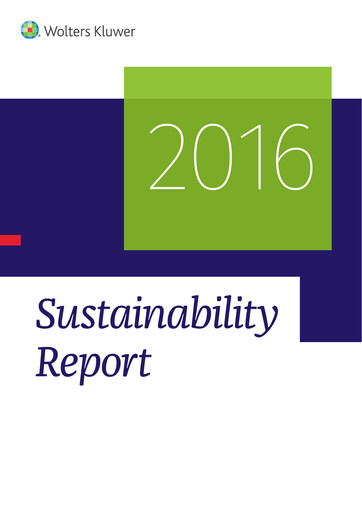 Thumbnail Wolters Kluwer Sustainability Report 2016