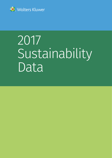 Thumbnail Wolters Kluwer Sustainability Report 2017