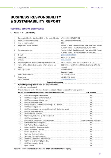 Thumbnail KPIT Technologies
 ESG Report 2022-2023