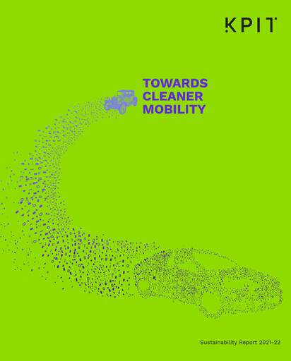 Miniature KPIT Technologies
 Rapport de durabilité 2021-2022