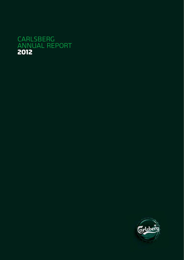 Thumbnail Carlsberg Annual Report 2012