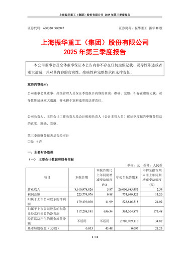 Thumbnail ZPMC (Shanghai Zhenhua Heavy Industries) Quarterly Report 2025-q3