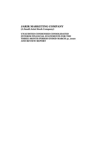 Thumbnail Jarir Quarterly Report 2020-q1