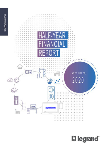 Miniature Legrand Rapport semestriel 2020-h1