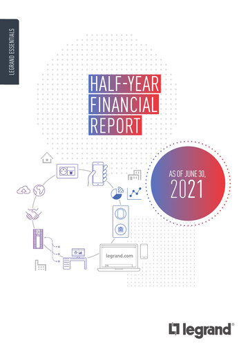 Miniature Legrand Rapport semestriel 2021-h1