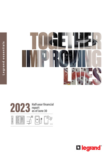 Miniature Legrand Rapport semestriel 2023-h1