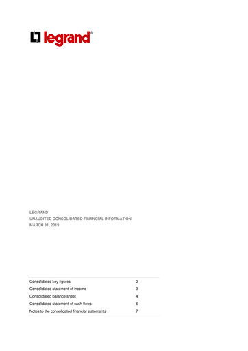 Miniature Legrand Rapport trimestriel 2019-q1