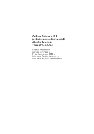Thumbnail Cellnex Telecom
 Financial Statement 2015