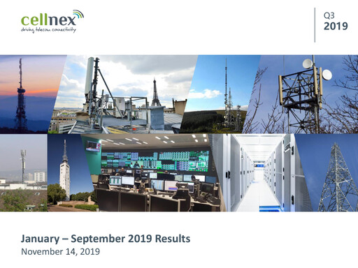 Thumbnail Cellnex Telecom
 Quarterly Report 2019-q3