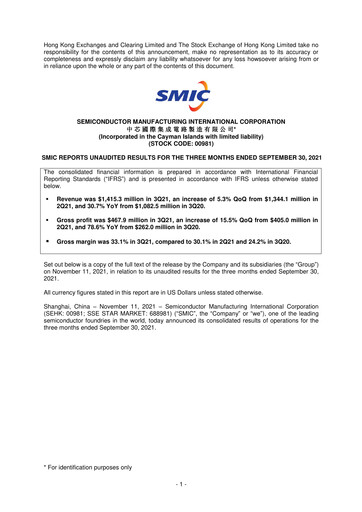 Thumbnail SMIC Quarterly Report 2021-q3