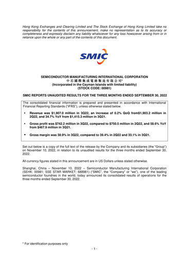 Thumbnail SMIC Quarterly Report 2022-q3