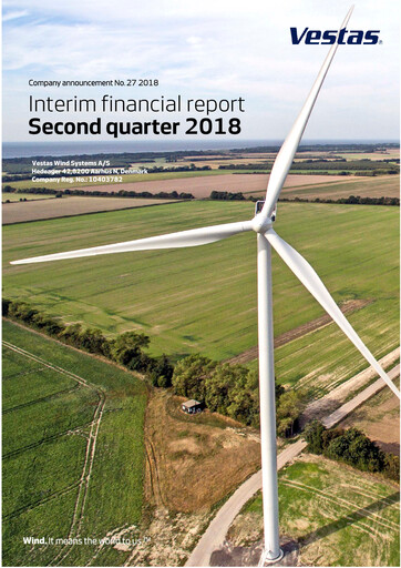 Thumbnail Vestas Wind Systems Financial Report 2018-h1