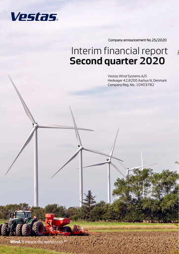 Thumbnail Vestas Wind Systems Financial Report 2020-h1