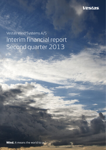 Thumbnail Vestas Wind Systems Quarterly Report 2013-q2