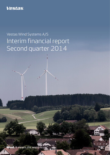 Thumbnail Vestas Wind Systems Quarterly Report 2014-q2