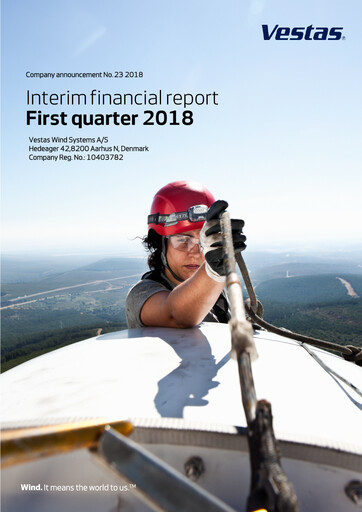 Thumbnail Vestas Wind Systems Quarterly Report 2018-q1