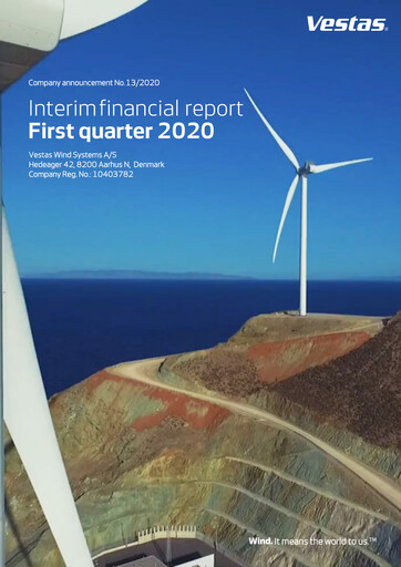 Thumbnail Vestas Wind Systems Quarterly Report 2020-q1