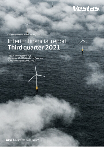 Thumbnail Vestas Wind Systems Quarterly Report 2021-q3