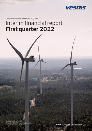 Thumbnail Vestas Wind Systems Quarterly Report 2022-q1
