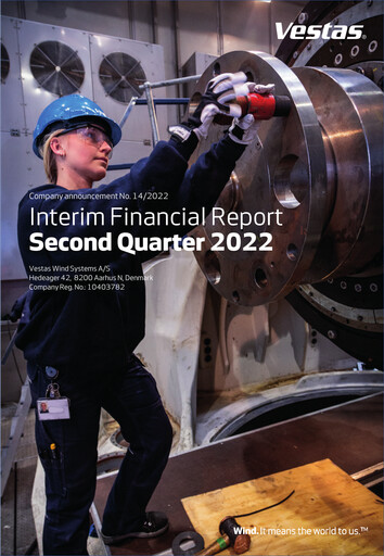 Thumbnail Vestas Wind Systems Quarterly Report 2022-q2