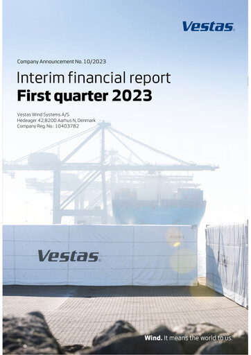 Thumbnail Vestas Wind Systems Quarterly Report 2023-q1