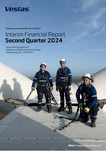 Thumbnail Vestas Wind Systems Quarterly Report 2024-q2