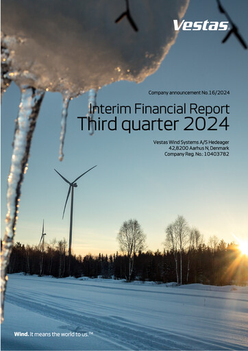 Thumbnail Vestas Wind Systems Quarterly Report 2024-q3