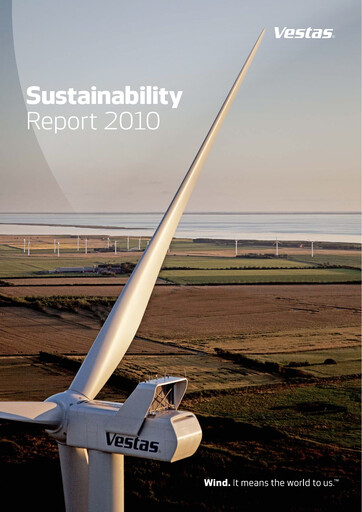 Thumbnail Vestas Wind Systems Sustainability Report 2010