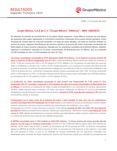 Thumbnail Grupo México
 Quarterly Report 2024-q2