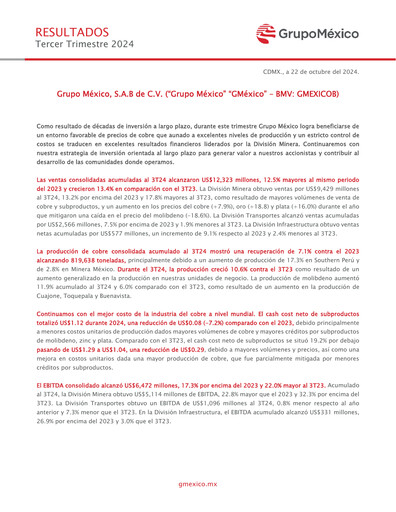 Thumbnail Grupo México
 Quarterly Report 2024-q3