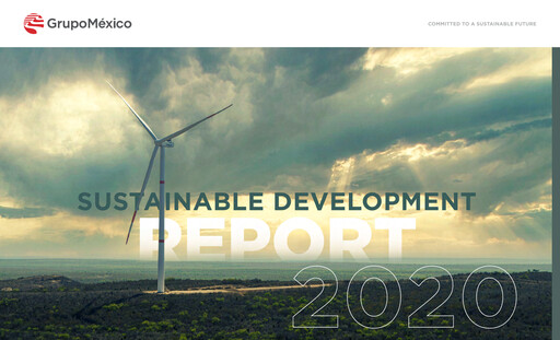 Thumbnail Grupo México
 Sustainability Report 2020