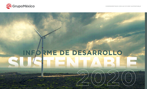 Thumbnail Grupo México
 Sustainability Report 2020