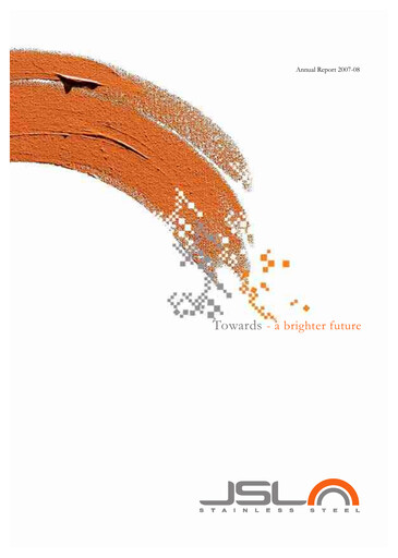 Miniature Jindal Stainless Rapport annuel 2007-2008