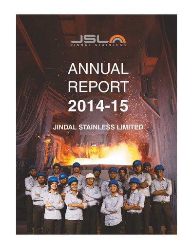 Miniature Jindal Stainless Rapport annuel 2014-2015