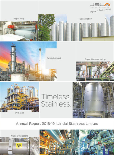 Miniature Jindal Stainless Rapport annuel 2018-2019