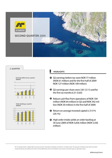 Thumbnail AF Gruppen Quarterly Report 2009-q2