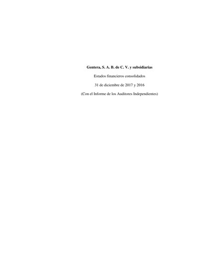 Thumbnail Gentera, S.A.B. de C.V. Financial Statement 2017