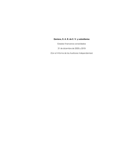 Thumbnail Gentera, S.A.B. de C.V. Financial Statement 2020