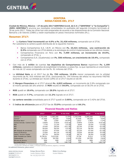 Thumbnail Gentera, S.A.B. de C.V. Quarterly Report 2017-q2