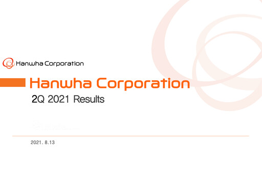 Thumbnail Hanwha Corporation Quarterly Report 2021-q2
