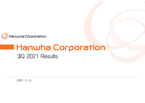 Thumbnail Hanwha Corporation Quarterly Report 2021-q3