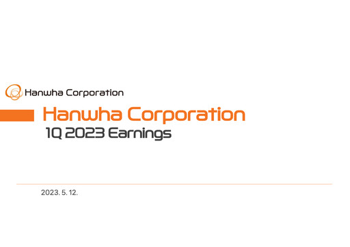 Thumbnail Hanwha Corporation Quarterly Report 2023-q1