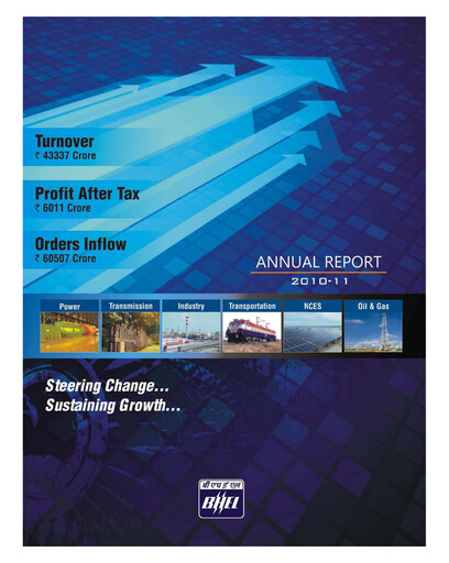 Thumbnail Bharat Heavy Electricals Limited Annual Report 2010-2011